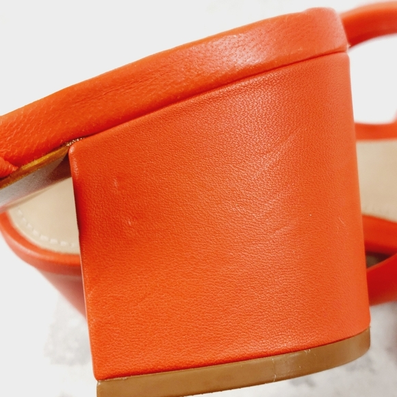 New SCHUTZ Olly Slip On Block Heel Leather Classic Sandal K959 - Picture 12 of 14